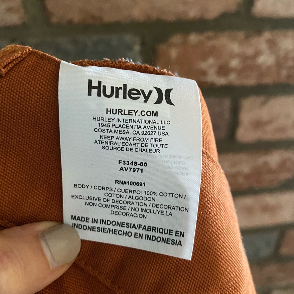 NWT Rust Colored Hurley Button Up Skirt - Picture 6 of 9
